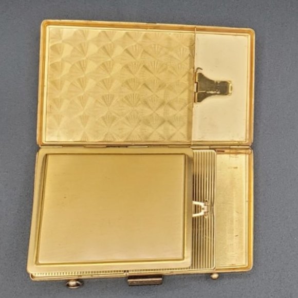 Vintage 2 Sided Mother of Pearl Make Up - Cigarette Case - Picture 4 of 7